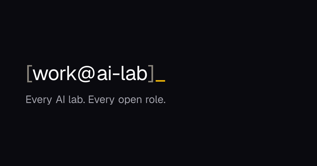 Show HN: Search 123 AI labs' jobs from your own agent, no signup
